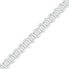 Thumbnail Image 2 of Diamond Swirl Link Tennis Bracelet 1/6 ct tw Sterling Silver 7.25"