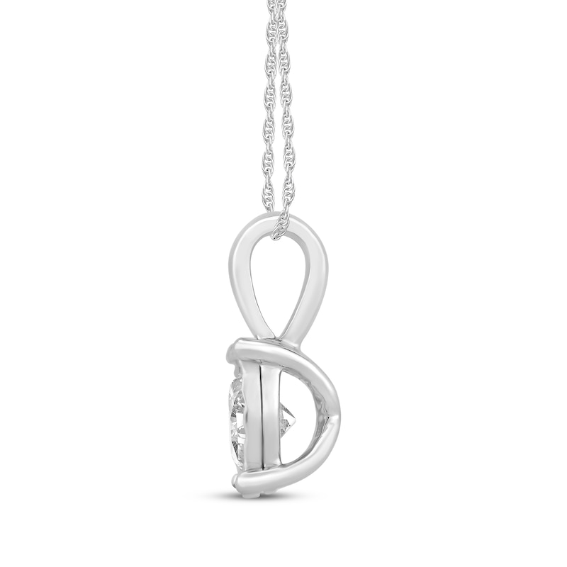 Main Image 3 of Diamond Solitaire Gift Set 1/2 ct tw Sterling Silver 18" (J/I3)