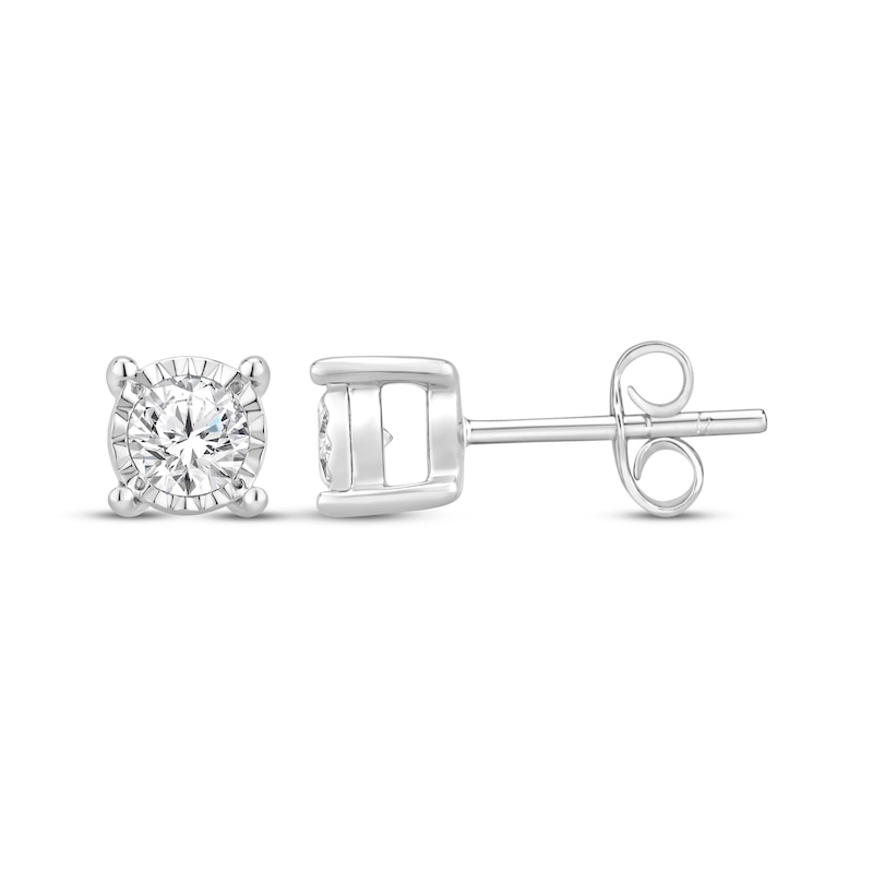 Main Image 4 of Diamond Solitaire Gift Set 1/2 ct tw Sterling Silver 18" (J/I3)
