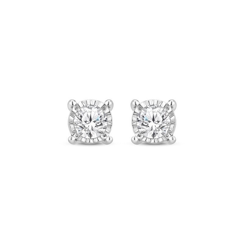 Main Image 5 of Diamond Solitaire Gift Set 1/2 ct tw Sterling Silver 18" (J/I3)