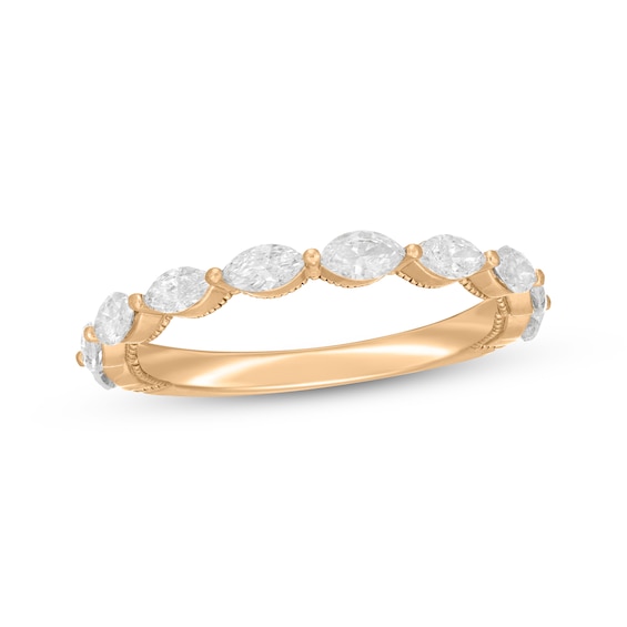 Neil Lane Artistry Marquise-Cut Lab-Grown Diamond Anniversary Band 3/4 ct tw 14K Yellow Gold