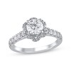 Thumbnail Image 2 of Adore Semi-Mount Flower Halo Engagement Ring Setting 1/2 ct tw Diamonds 14K White Gold