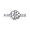 Thumbnail Image 4 of Adore Semi-Mount Flower Halo Engagement Ring Setting 1/2 ct tw Diamonds 14K White Gold
