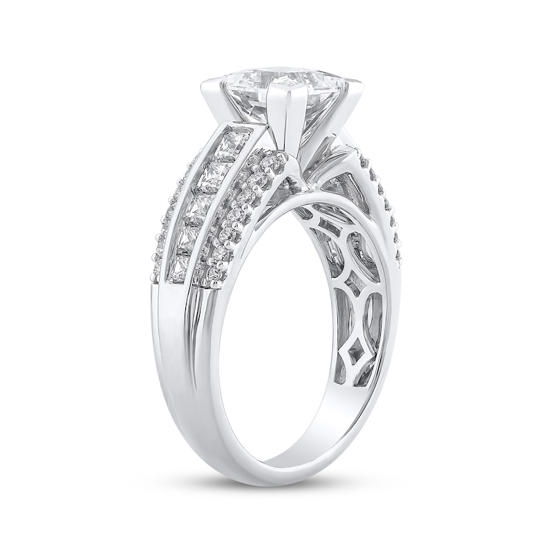Main Image 3 of Adore Semi-Mount Engagement Ring Setting 1 ct tw Diamonds 14K White Gold