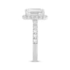 Thumbnail Image 2 of Adore Lab-Grown Diamonds Emerald-Cut Halo Engagement Ring 4 ct tw 14K White Gold