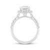 Thumbnail Image 3 of Adore Lab-Grown Diamonds Emerald-Cut Halo Engagement Ring 4 ct tw 14K White Gold