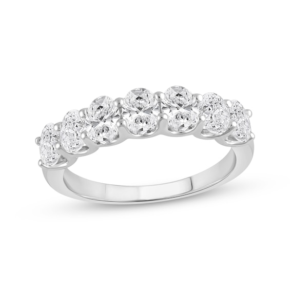 Adore Lab-Grown Diamonds Oval-Cut Anniversary Ring 1-1/2 ct tw 14K White Gold