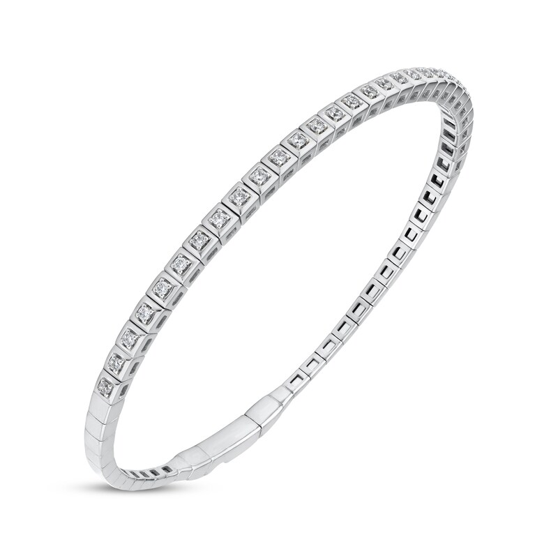 Main Image 2 of Diamond Flex Bangle Bracelet 1/2 ct tw 10K White Gold