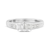 Thumbnail Image 4 of Adore Emerald-Cut Diamond Three-Stone Engagement Ring 1/2 ct tw 14K White Gold