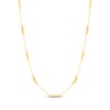 Thumbnail Image 1 of Bead Trio & Bar Station Necklace 10K Yellow Gold 18"