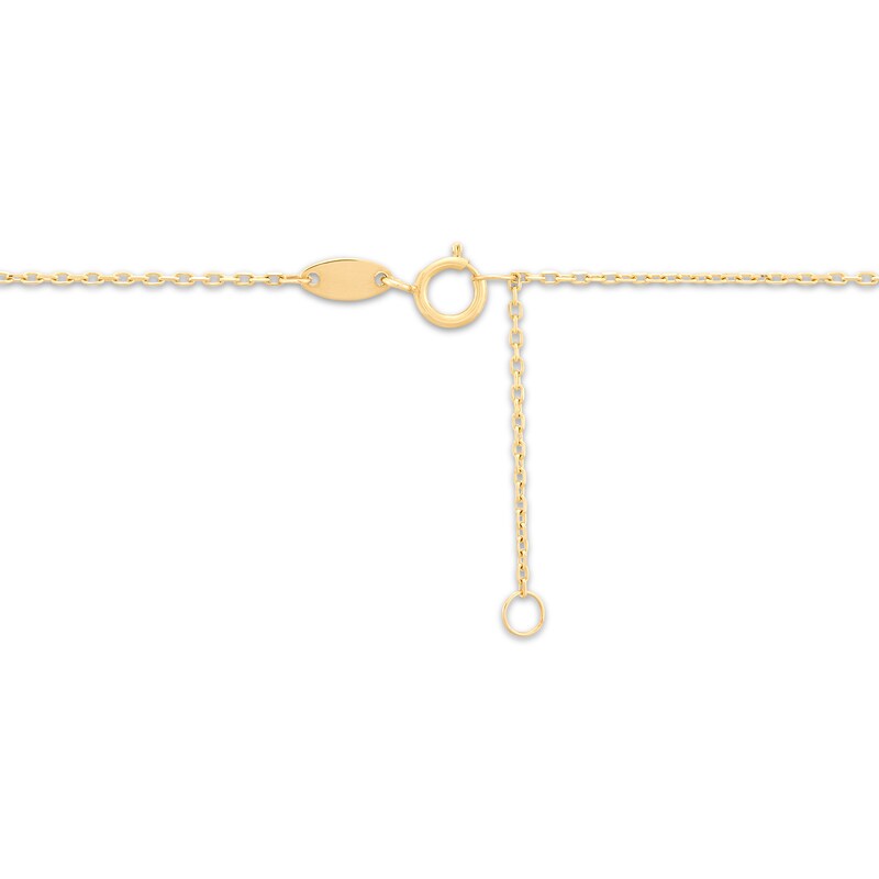Main Image 3 of Bead Trio & Bar Station Necklace 10K Yellow Gold 18"