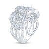 Thumbnail Image 2 of KAY Lab-Grown Diamonds Marquise & Round-Cut Multi-Row Twist Ring 2 ct tw 14K White Gold