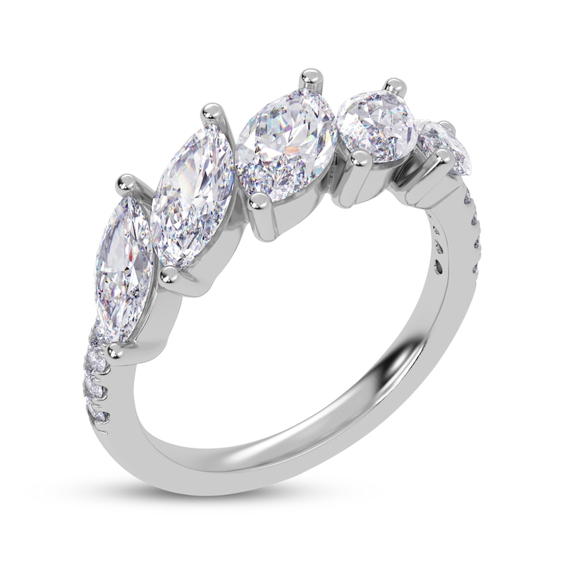 Main Image 2 of KAY Lab-Grown Diamonds Marquise-Cut Tilted Ring 2 ct tw 14K White Gold