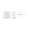 Thumbnail Image 1 of KAY Lab-Grown Diamonds Princess, Baguette & Round-Cut Stud Earrings 1 ct tw 14K White Gold