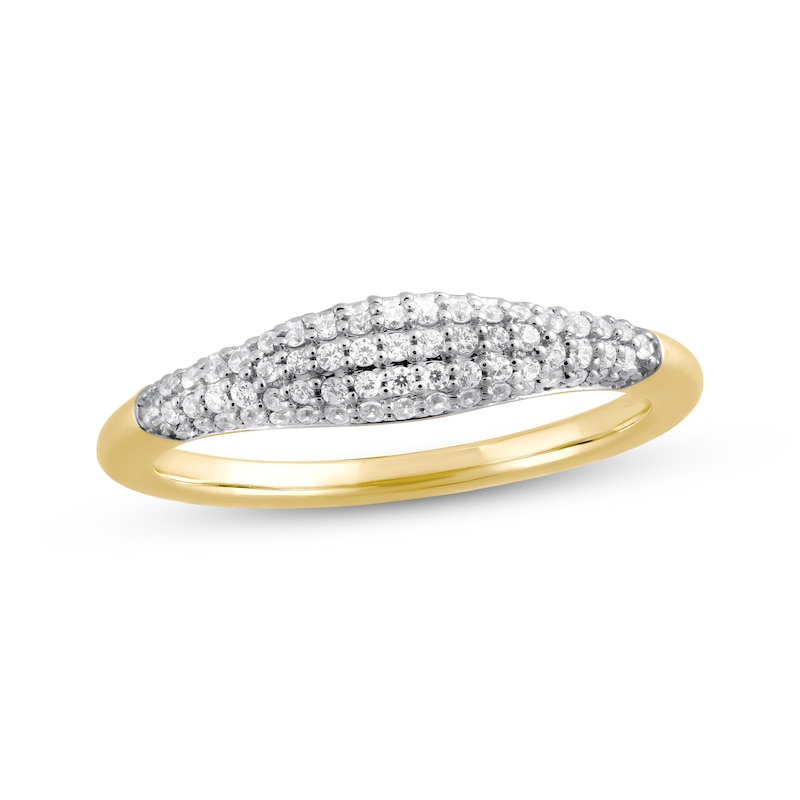 Main Image 1 of STUDIO BY KAY Diamond Pavé Ring 1/4 ct tw 10K Yellow Gold