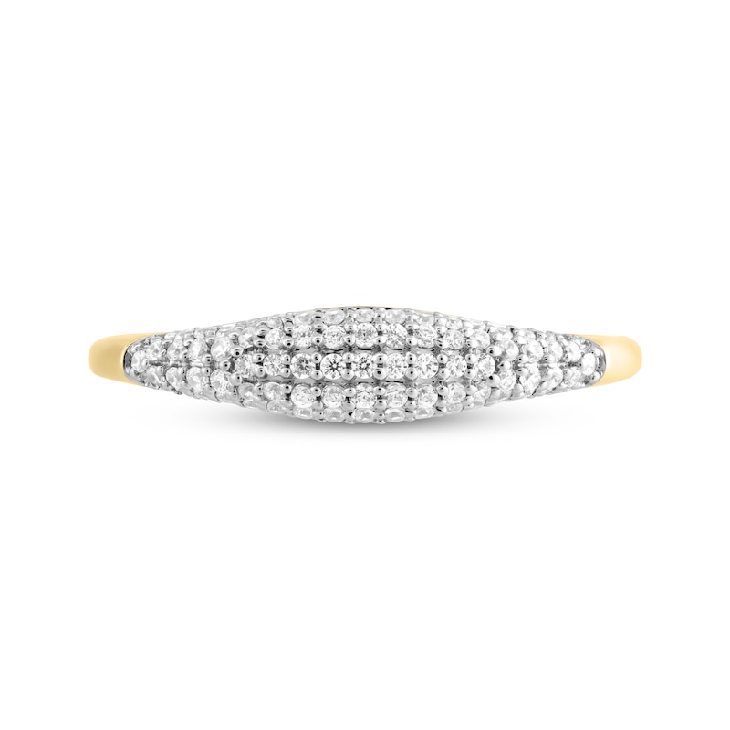 Main Image 3 of STUDIO BY KAY Diamond Pavé Ring 1/4 ct tw 10K Yellow Gold