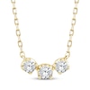 Thumbnail Image 1 of Memories Moments Magic Diamond Three-Stone Necklace 1/3 ct tw 10K Yellow Gold 17.5"
