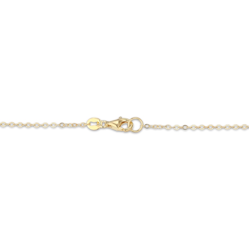 Main Image 4 of Layered Leaves Necklace 18K Yellow Gold-Plated Sterling Silver 17"