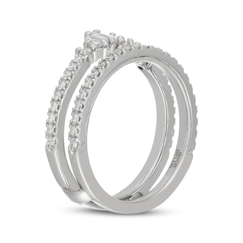Main Image 2 of Neil Lane Artistry Baguette & Round-Cut Lab-Grown Diamond Enhancer Ring 5/8 ct tw 14K White Gold