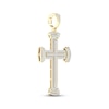 Thumbnail Image 2 of KAY Lab-Grown Diamonds Men's Cross Charm 2 ct tw 10K Yellow Gold