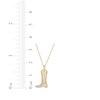Thumbnail Image 3 of Diamond Cowboy Boot Necklace 1/20 ct tw 10K Yellow Gold 18"