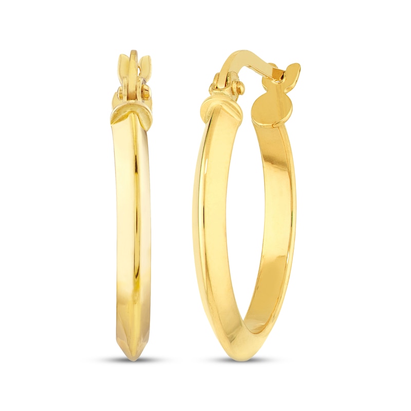 Main Image 3 of Chain Necklace, Stud Earrings & Hoop Earrings Gift Set 14K Yellow Gold