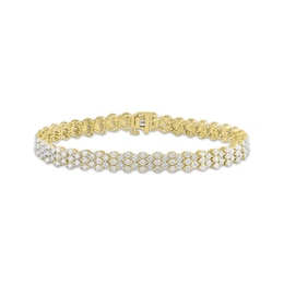 Diamond Multi-Row Bracelet 6 ct tw 10K Yellow Gold