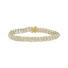 Thumbnail Image 1 of Diamond Swirl Link Bracelet 4 ct tw 10K Yellow Gold 7.25"