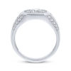 Thumbnail Image 3 of KAY Lab-Grown Diamonds Men's Octagon Frame Ring 2 ct tw Sterling Silver