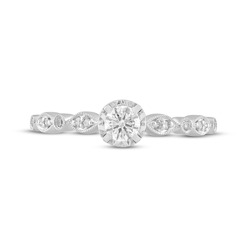 Main Image 3 of Adore Round-Cut Diamond Engagement Ring 1/3 ct tw 14K White Gold
