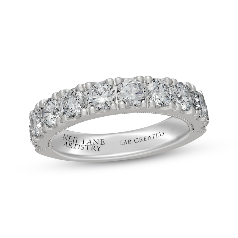 Main Image 1 of Neil Lane Artistry Heritage Lab-Grown Diamond Wedding Band 2 ct tw Platinum