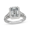 Thumbnail Image 1 of Neil Lane Artistry Heritage Emerald-Cut Lab-Grown Diamond Halo Engagement Ring 3-3/4 ct tw Platinum