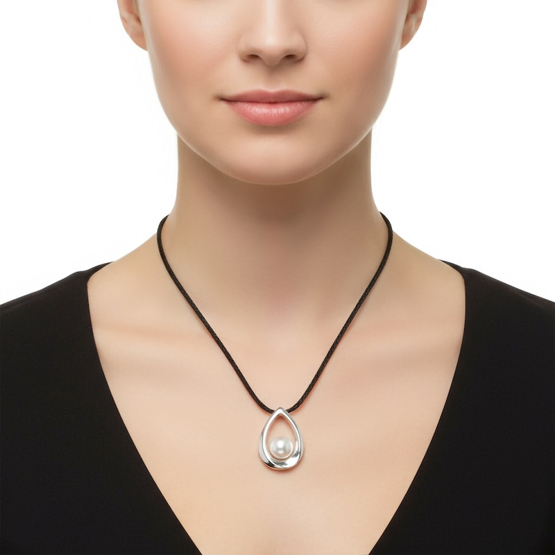 Main Image 4 of Cultured Freshwater Pearl Necklace Sterling Silver 20"