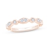 Thumbnail Image 1 of Adore Lab-Grown Diamonds Milgrain Anniversary Ring 1/4 ct tw 10K Rose Gold