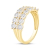 Thumbnail Image 2 of Adore Round-Cut Diamond Three-Row Anniversary Ring 3/8 ct tw 10K Yellow Gold