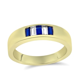 Color Stone Baguette Family Ring (2-5 Stones)