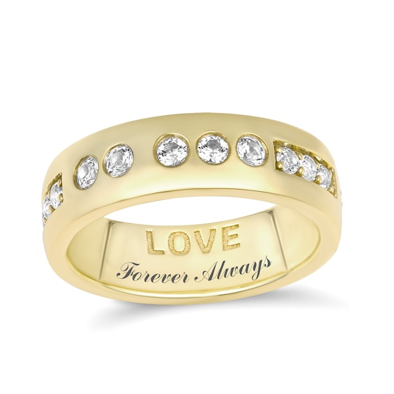 Morse Code LOVE Ring (1 Stone and Line)
