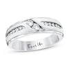 Thumbnail Image 1 of Ever Us Men's Two-Stone Ring 1/2 ct tw Diamonds 14K White Gold