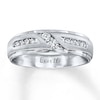 Thumbnail Image 1 of Ever Us Men's Two-Stone Ring 1/4 ct tw Diamonds 14K White Gold