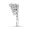 Emmy London Tiara Ring 1/3 ct tw Diamonds Sterling Silver