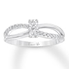 Thumbnail Image 1 of Ever Us Diamond Ring 1/3 ct tw Round-cut 10K White Gold