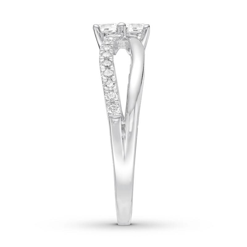 Main Image 3 of Ever Us Diamond Ring 1/3 ct tw Round-cut 10K White Gold