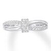 Thumbnail Image 3 of Ever Us Diamond Ring 1/3 ct tw Round-cut 10K White Gold