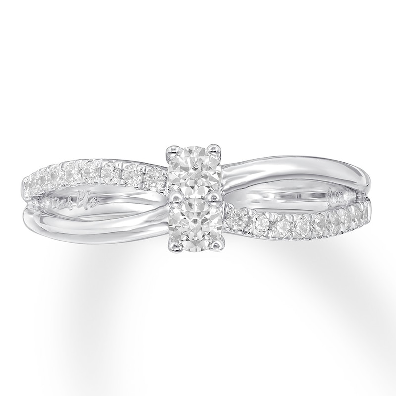 Main Image 4 of Ever Us Diamond Ring 1/3 ct tw Round-cut 10K White Gold