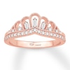 Thumbnail Image 1 of Emmy London Diamond Crown Ring 1/3 ct tw 10K Rose Gold