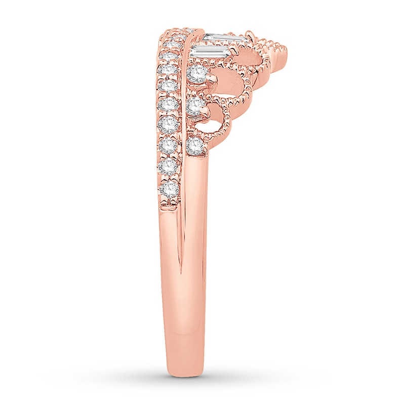 Main Image 3 of Emmy London Diamond Crown Ring 1/3 ct tw 10K Rose Gold