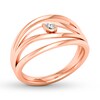 Pear-Shaped Diamond Ring 1/20 Carat 10K Rose Gold