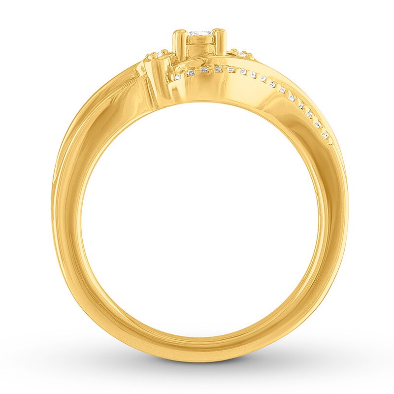 Diamond Fashion Ring 1/8 ct tw 10K Yellow Gold