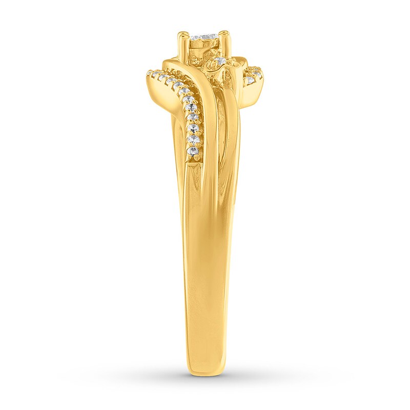 Diamond Fashion Ring 1/8 ct tw 10K Yellow Gold