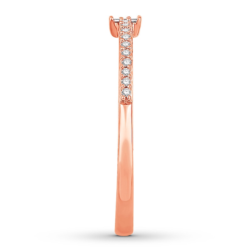 Main Image 3 of Emmy London Diamond Ring 1/10 ct tw 10K Rose Gold